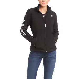 Ariat Women's New Team Black Softshell Full-Zip Jacket