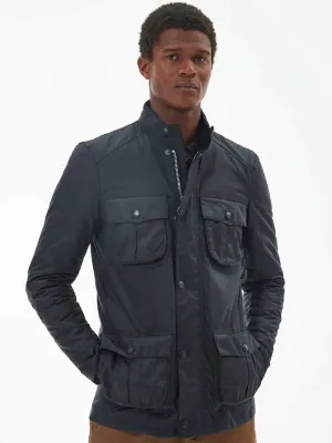 BARBOUR Corbridge Wax Jacket - Mens - Navy