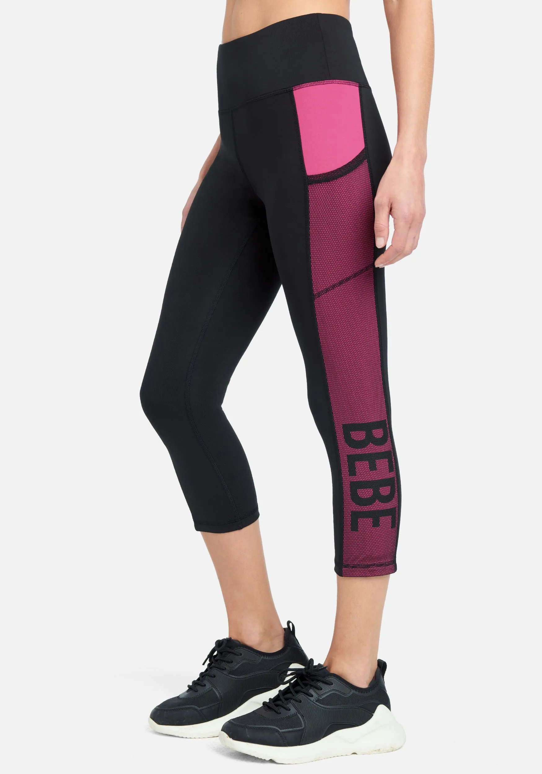 Bebe Sport Net Mesh Capri Legging