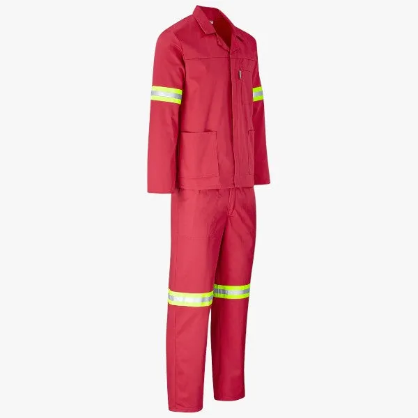 Brands Premium 2 Pc Conti Suit With Reflective Tape Red