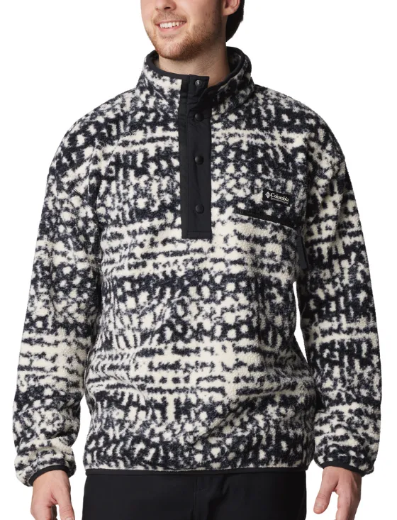 Columbia Mens Helvetia II Printed Half Snap Printed Fleece Pullover