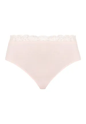 Cotton Lace Lace-Trim Cotton Full Brief | Powder 72436-1381