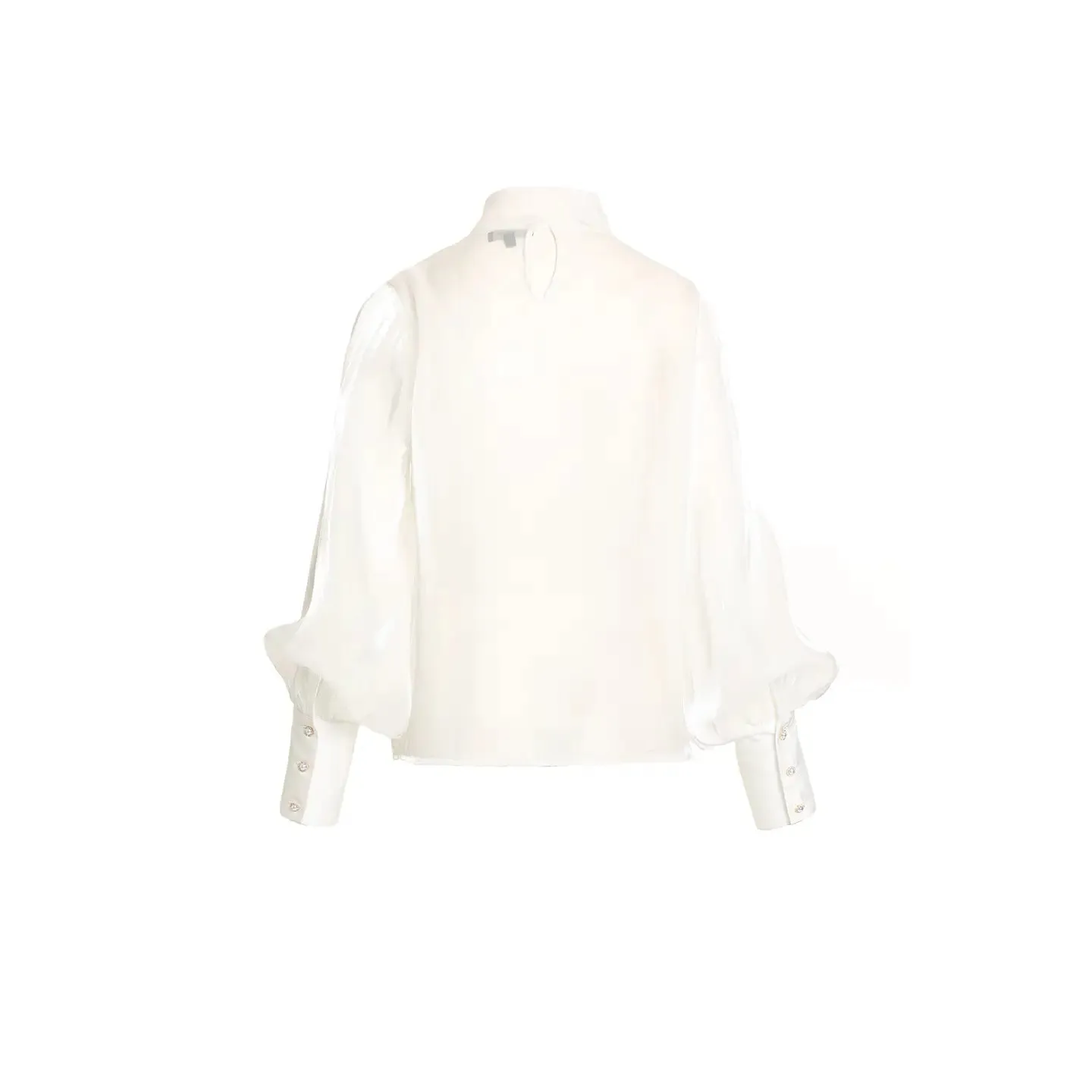 Flawless Fine Organza Bowtie Blouse