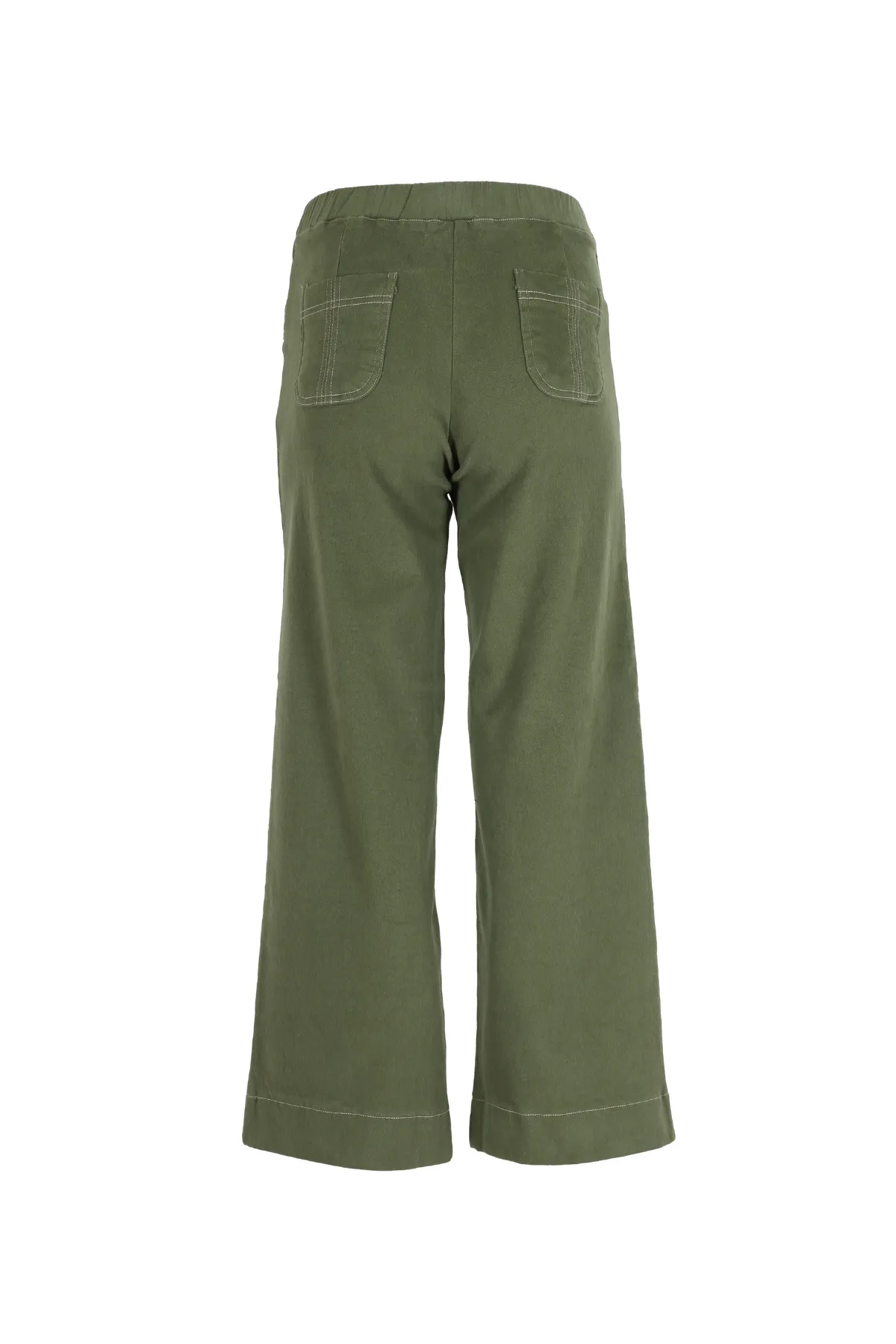 Lillian Brushed Cotton Pants Light Khaki