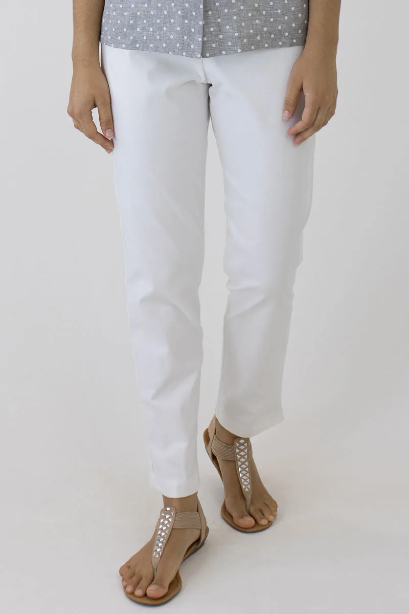 Linen Crop Length Pants DL-04