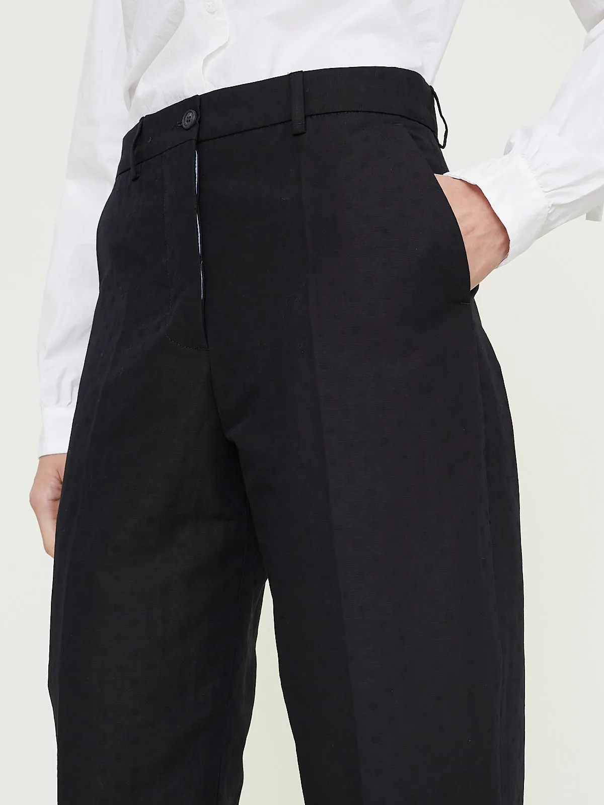 Maria Pants in Black Pois