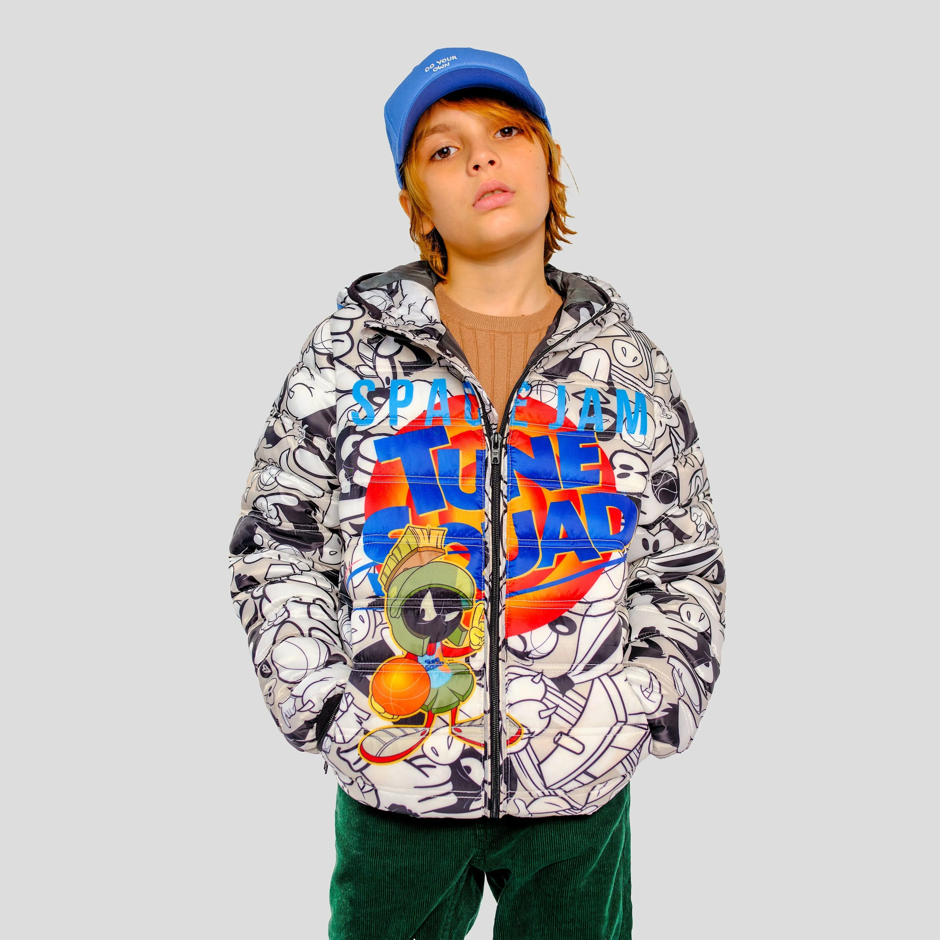 Members Only Boy's Packable Tune Squad Midweight Jacket