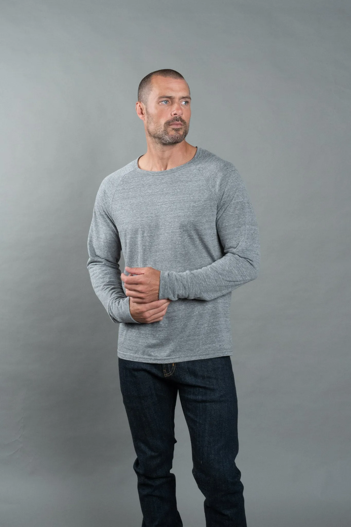 Men's Cameron Tri-Blend Long Sleeve Tee