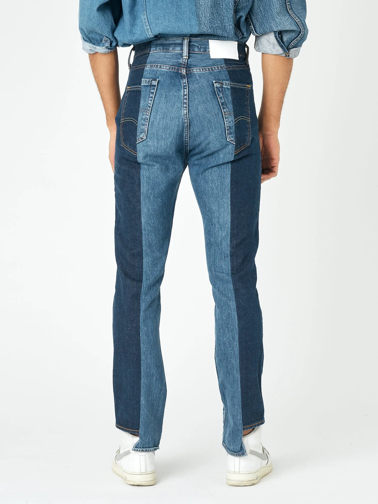 Men's Straight Leg Jean Dark/Mid Blue