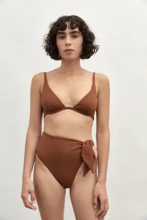 PLUNGE UNDERWIRE TOP - TRUFFLE