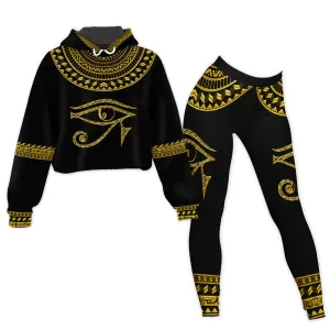 RA Egypt Cropped Hoodie & Leggings Set