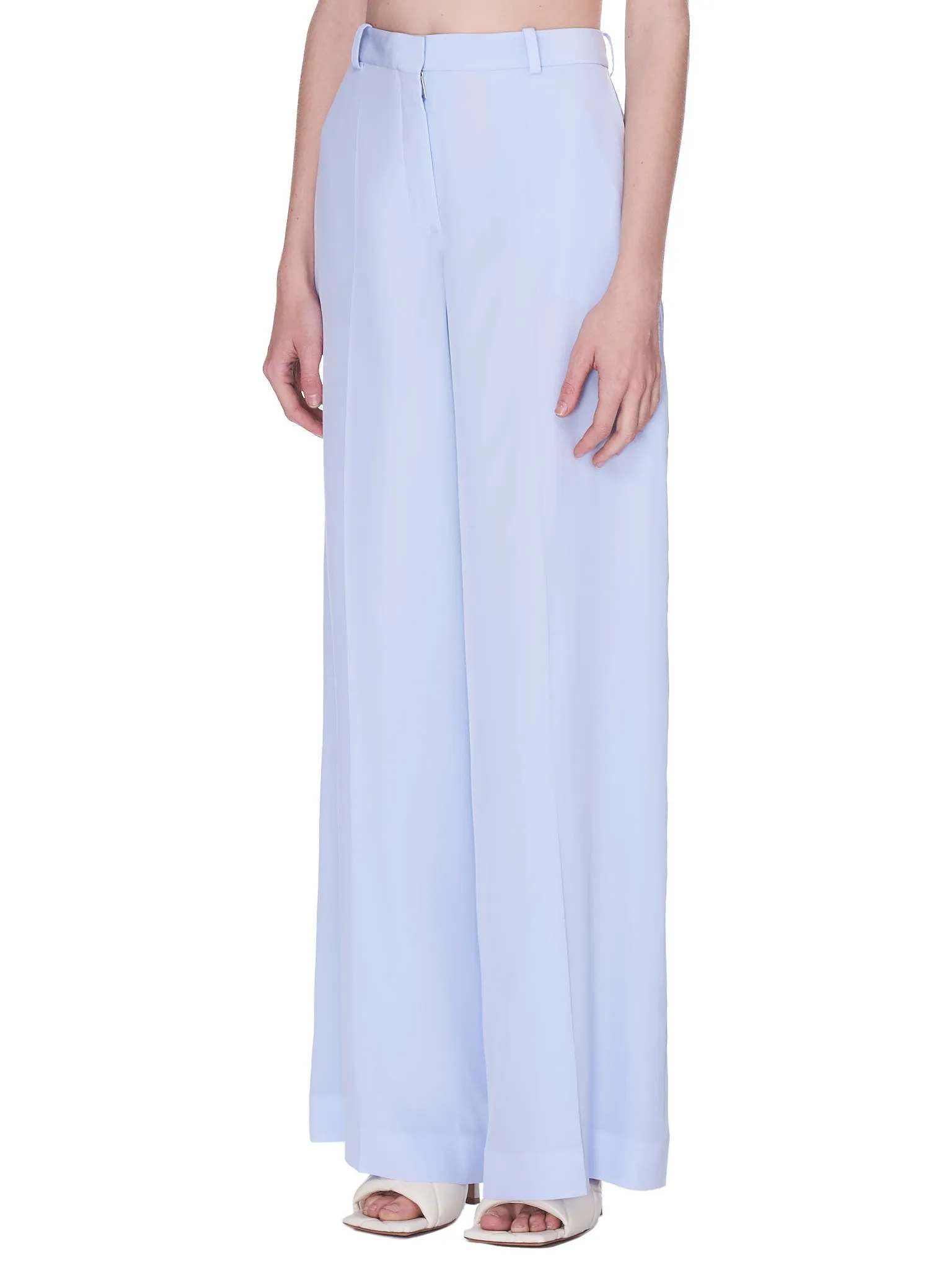 Silk Trousers (21ECPA002SE0801-LIGHT-ICY-BLUE)