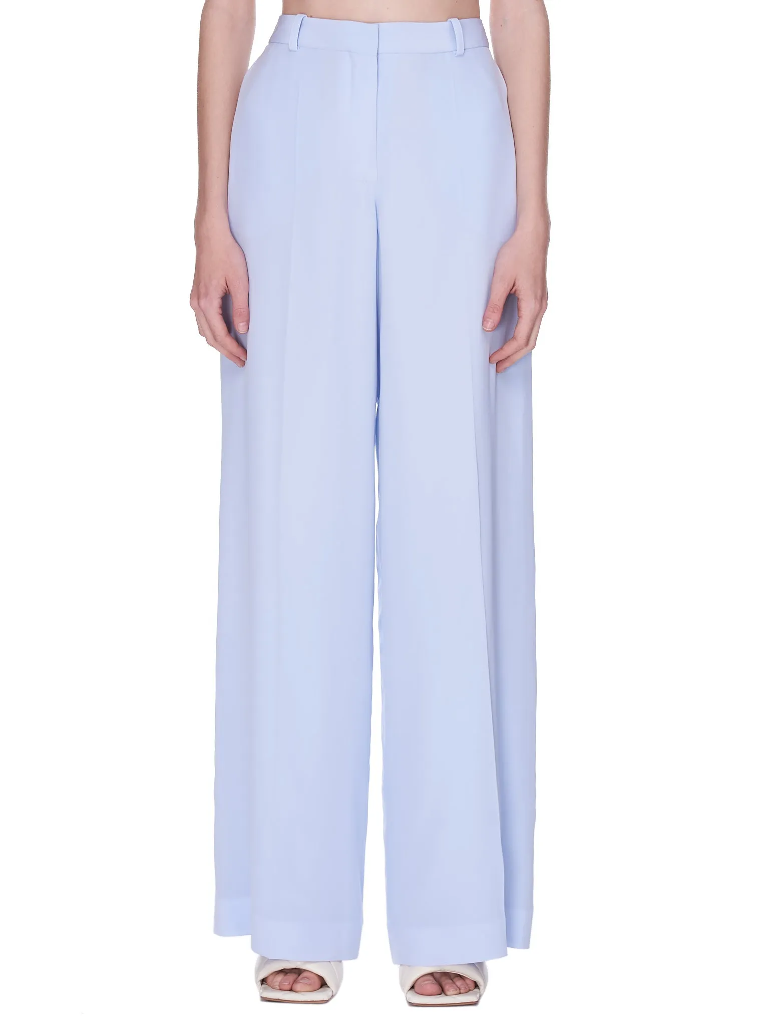 Silk Trousers (21ECPA002SE0801-LIGHT-ICY-BLUE)