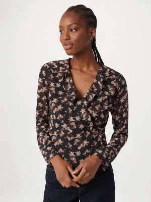 The Crossover Blouse in Black