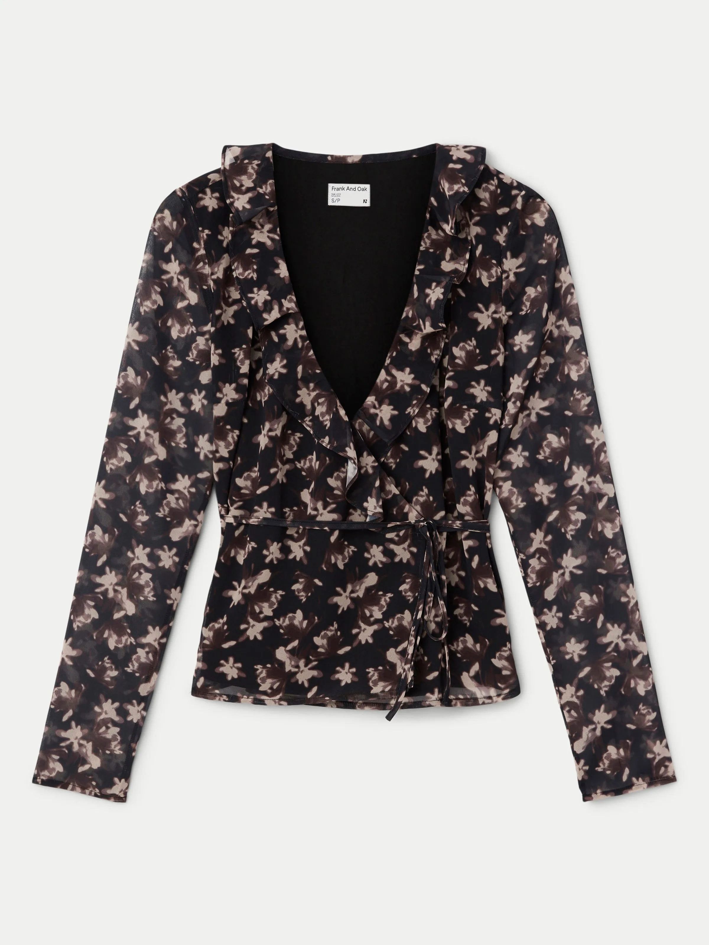 The Crossover Blouse in Black