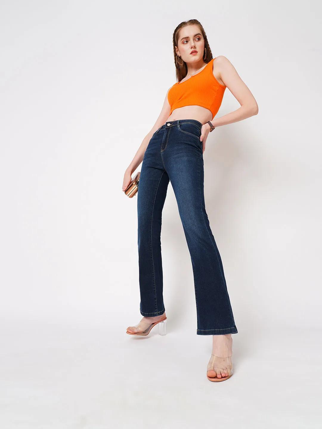 Women High-Rise Flare Jeans