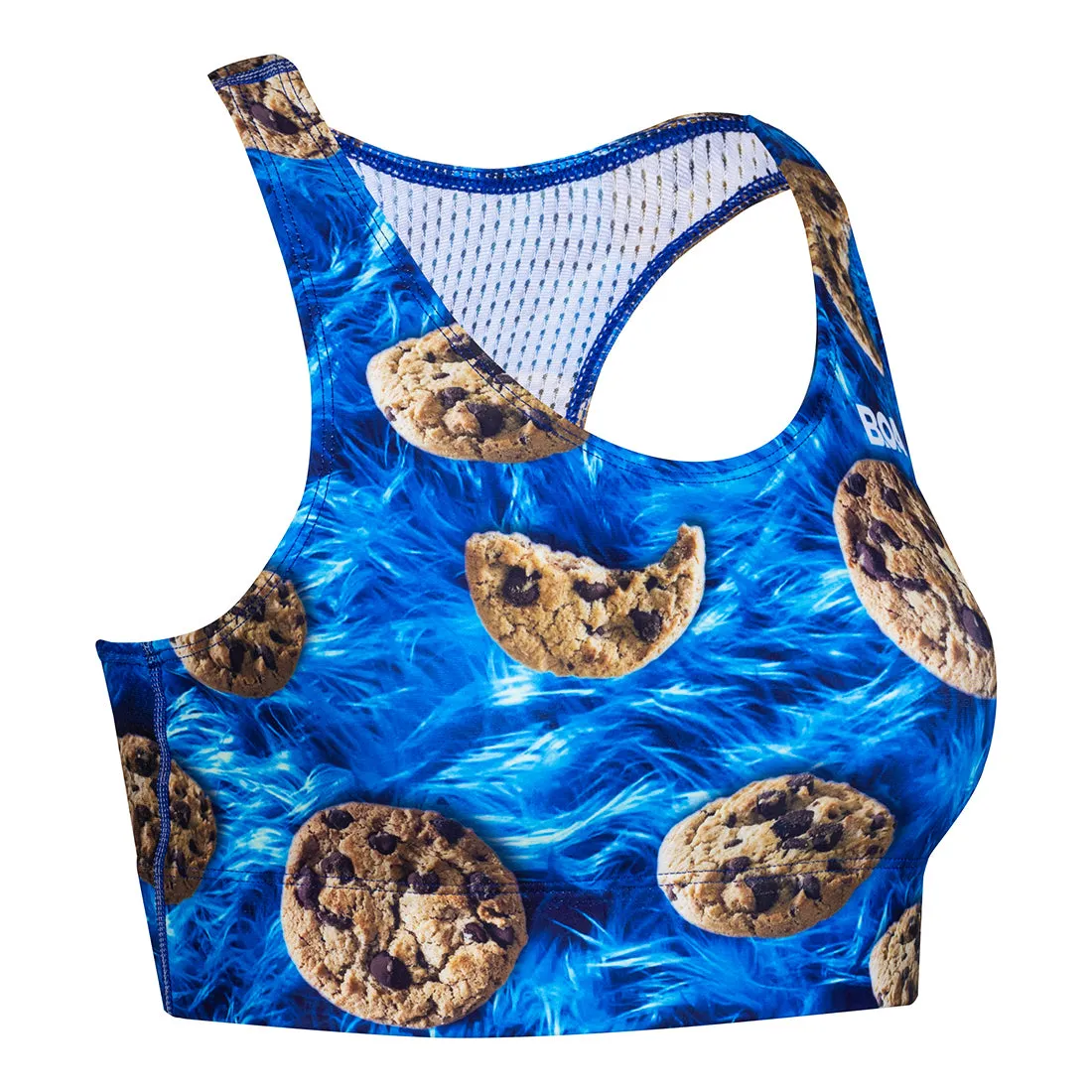 Women's Performance Sports Bra - Nom Nom Cookie